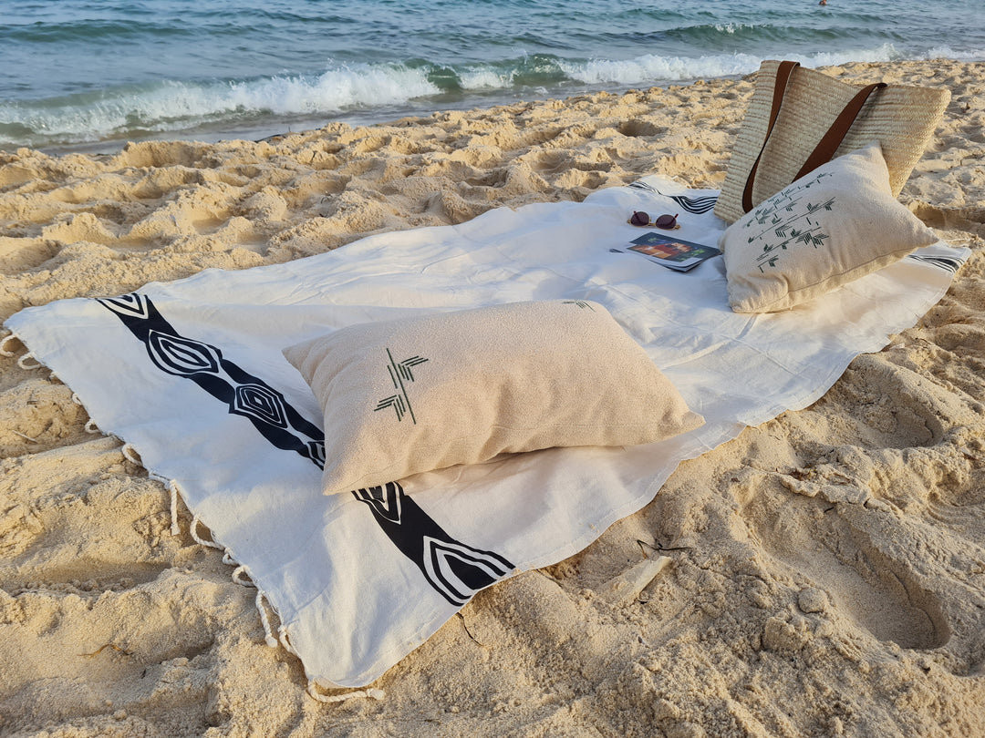 Serviette de plage 100% coton BANDA