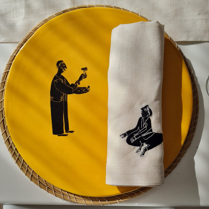 Serviettes de table en lin MEDINA - MASHMOUM