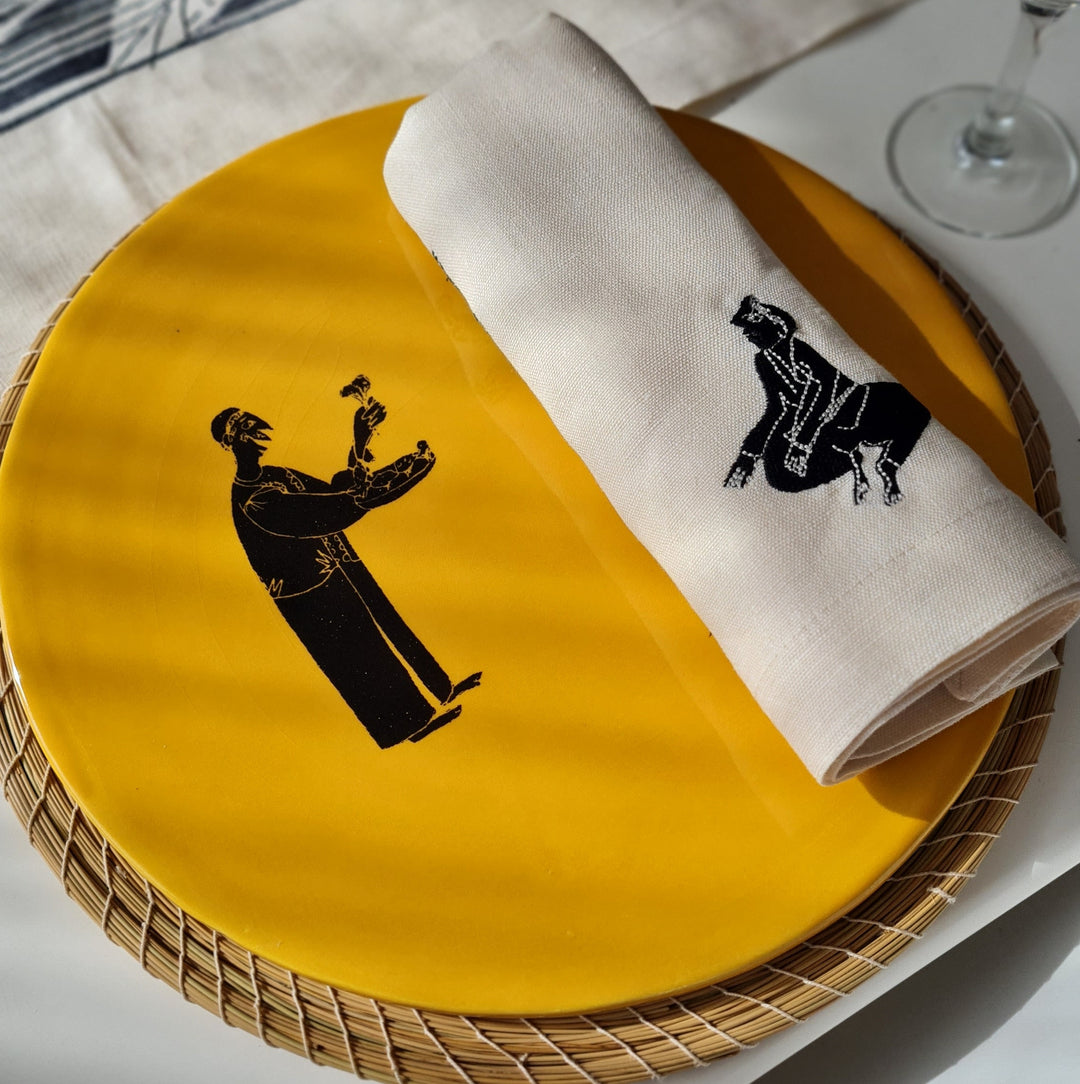 Serviettes de table en lin MEDINA - MASHMOUM