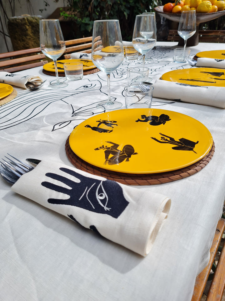 Serviettes de table en lin MEDINA - KHOMSA