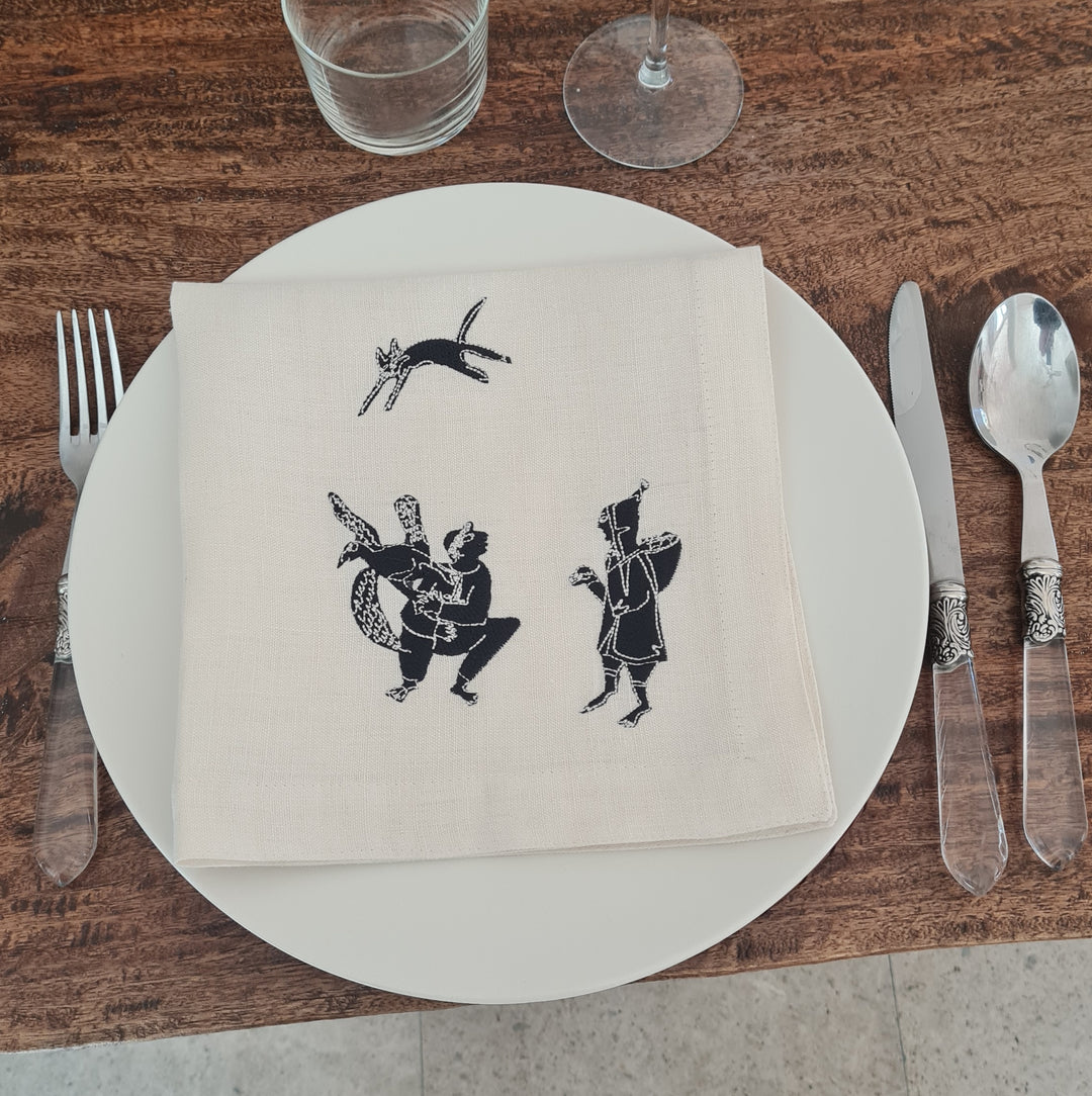 Serviettes de table en lin MEDINA - KATOUS