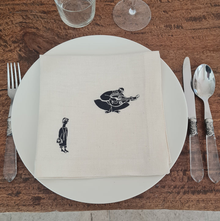 Serviettes de table en lin MEDINA - OUED
