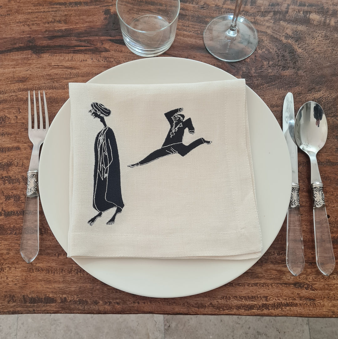 Serviettes de table en lin MEDINA - HARBA