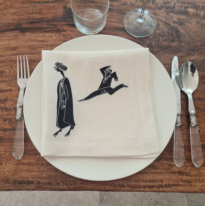 Serviettes de table en lin MEDINA - HARBA