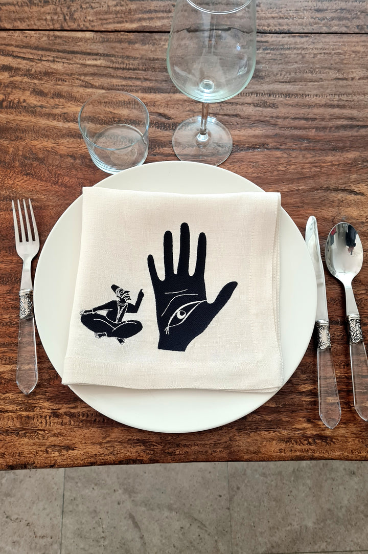 Serviettes de table en lin MEDINA - KHOMSA
