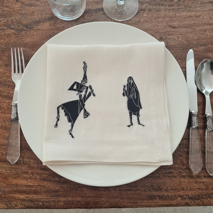 Serviettes de table en lin MEDINA - HKAYET