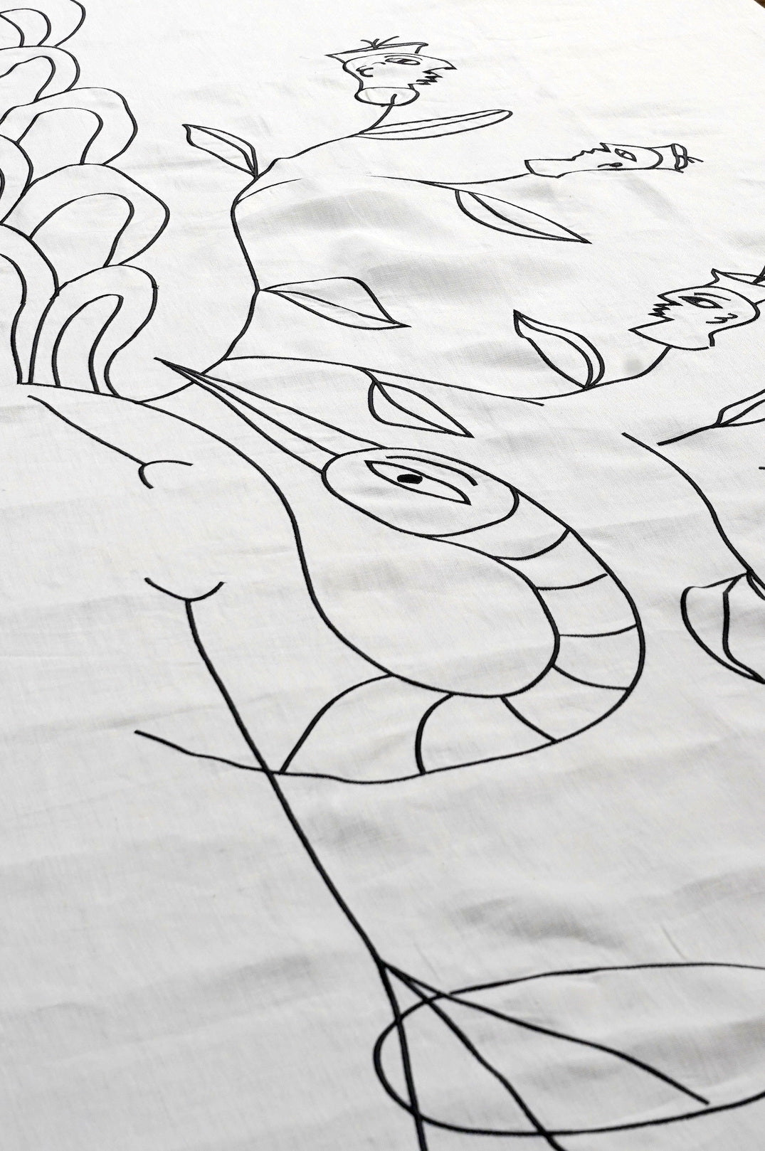 Embroidered Linen Tablecloth – ASFOUR