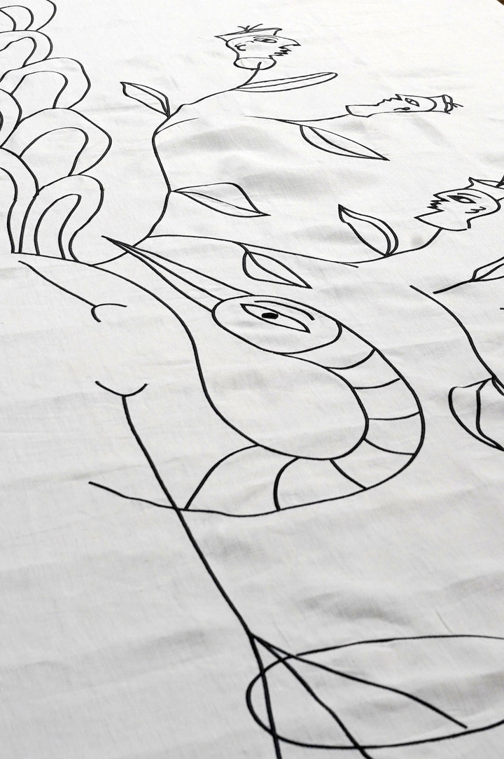 Embroidered Linen Tablecloth – ASFOUR