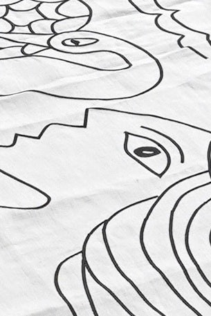 Embroidered Linen Tablecloth – BOUKORNINE